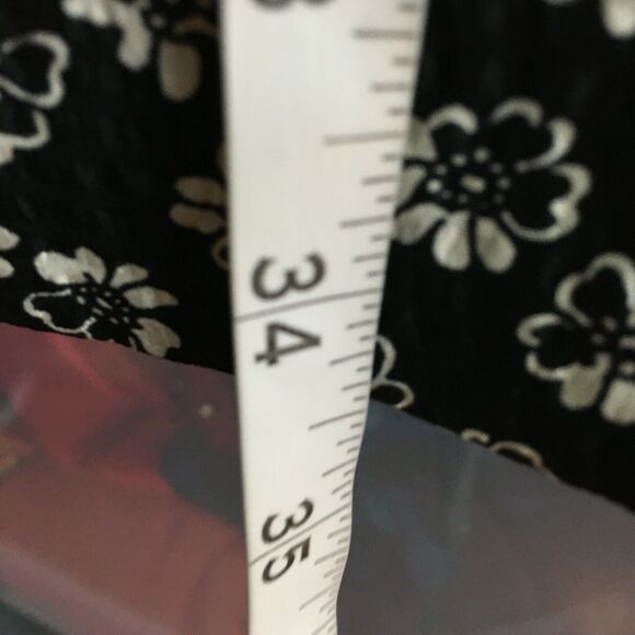 Rebecca Taylor Dress Womens Sz 0 Black White Floral Silk Long Sleeve Flowy Shift - Picture 11 of 11